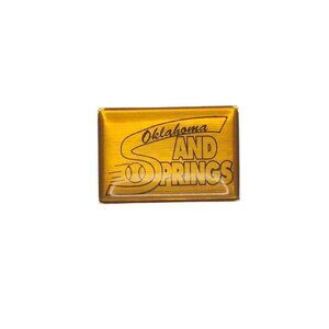 Oklahoma and Springs Softball Metal Pin
